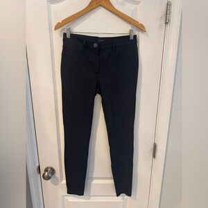 LOFT Charcoal Checkered Slim Fit Trousers